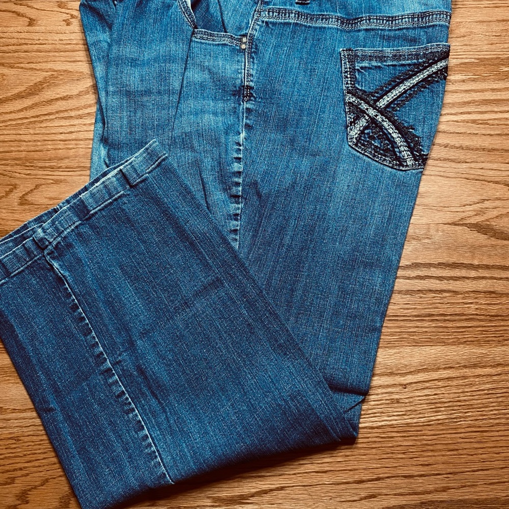 Lane Bryant Boot Cut Jeans in Blue